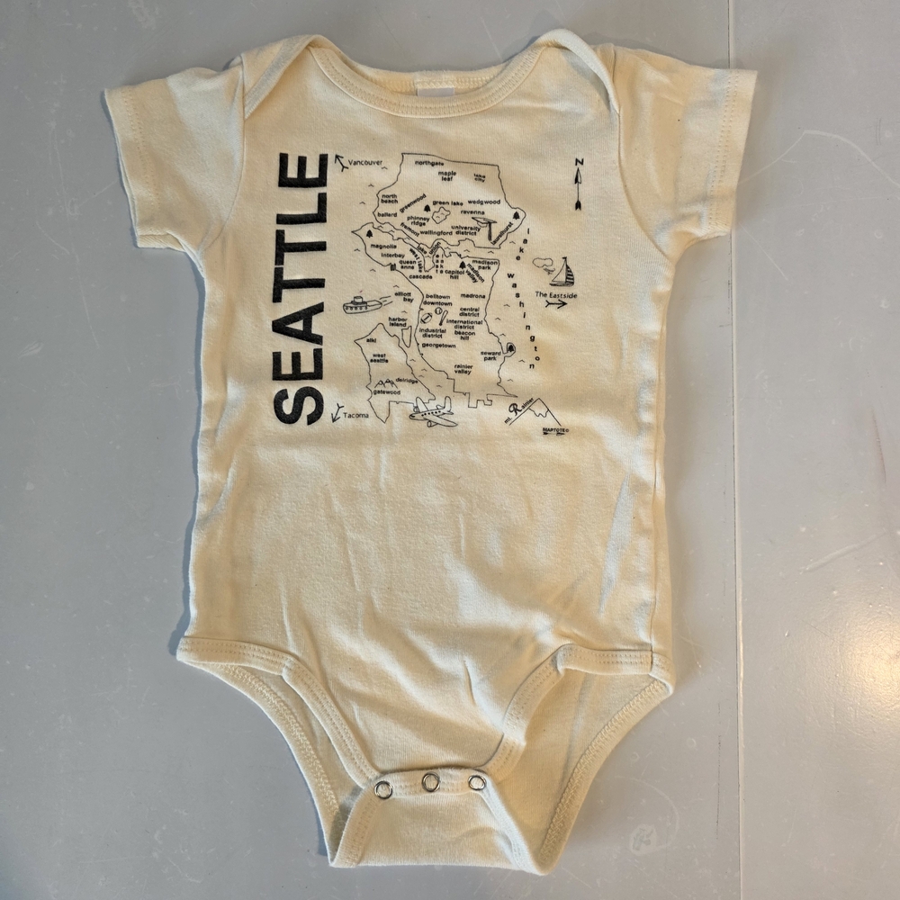 Maptote Seattle Organic‎ Baby Onesie